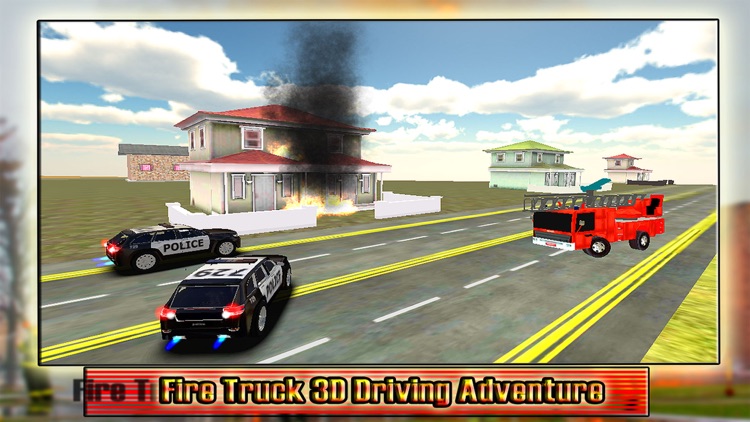Fire Truck Driving 2016 Adventure Pro – Real Firefighter Simulator with Emergency Parking and Fire Brigade Sirens screenshot-3