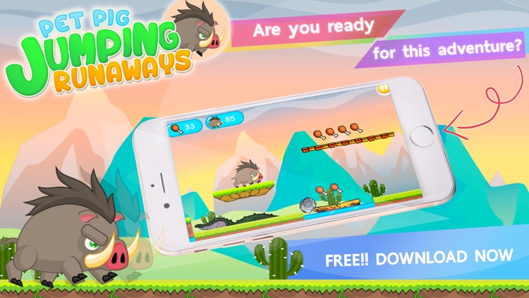 Pet Pig Jumping Runaways screenshot-3