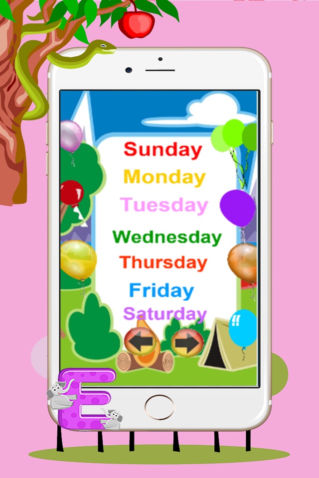 Vocabulary English Kids Free : Learning Words days Language screenshot 3