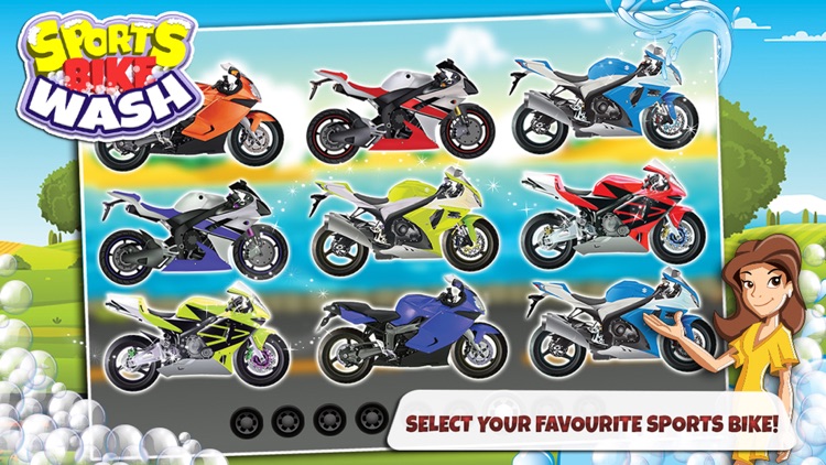 Sports Bike Wash – Repair & cleanup motorcycle in this spa salon game for kids