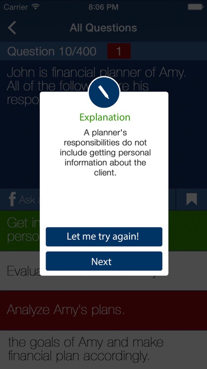 CFP Practice Exam Prep 2018 screenshot-3