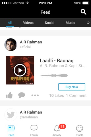 A R Rahman Official screenshot 2