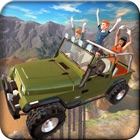 Offroad 4x4 Hill Flying Jeep - Fly  & Drive Jeep in Hill Environment