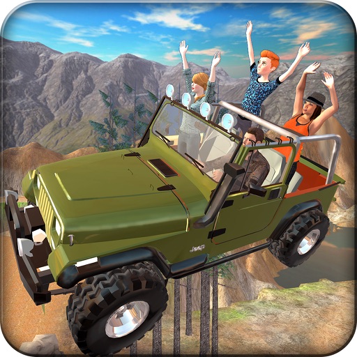 Offroad 4x4 Hill Flying Jeep - Fly  & Drive Jeep in Hill Environment