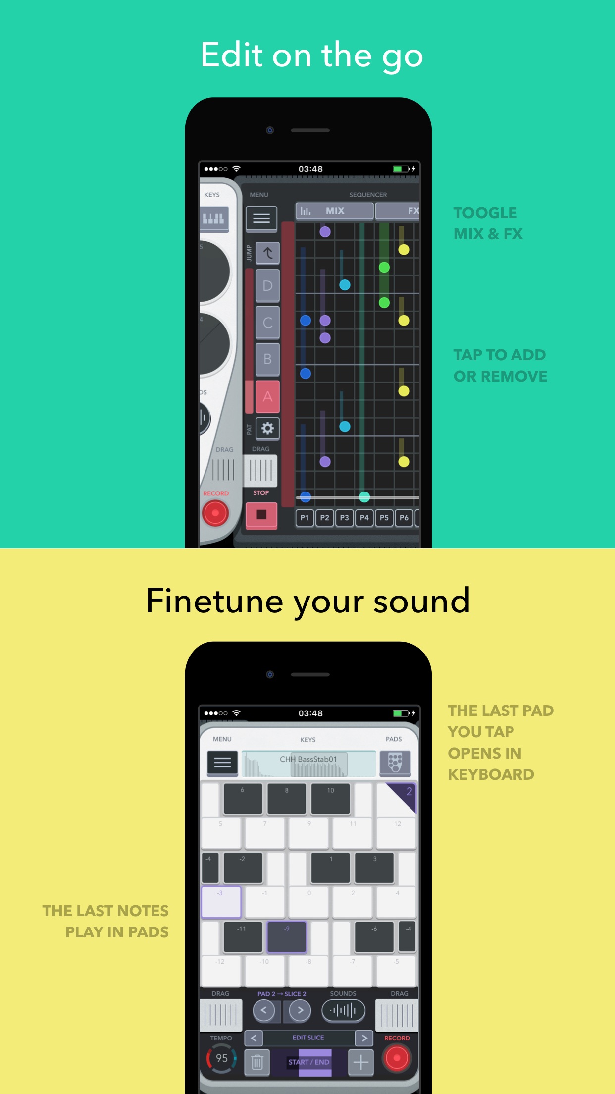 Screenshot do app FingerBeat