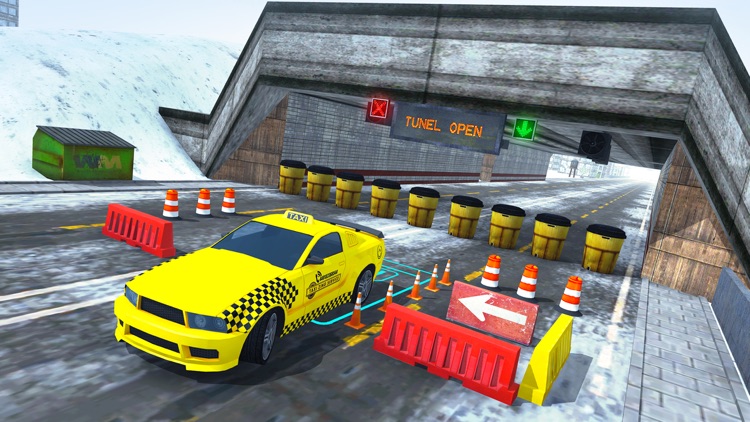 Xmas Taxi Parking Simulator 3D - Snow Drive 2017 screenshot-3