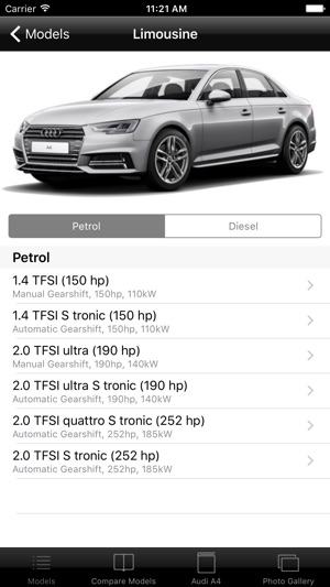 Specs for Audi A4 2016 edition(圖2)-速報App