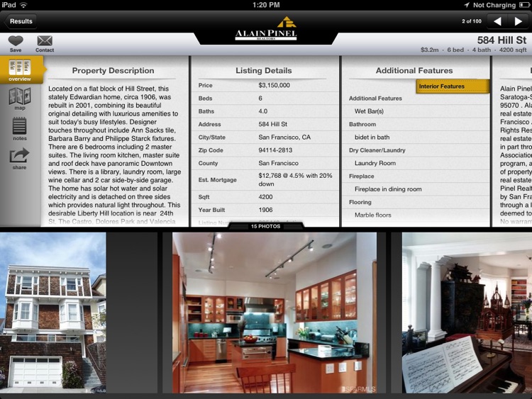 Alain Pinel Realtors for iPad