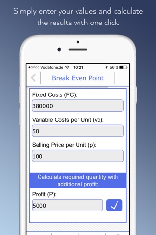 Cost Accounting Calculator screenshot 2