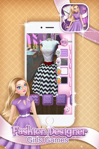 Fashion Designer Girls Game: Make Your Own Clothes screenshot 2