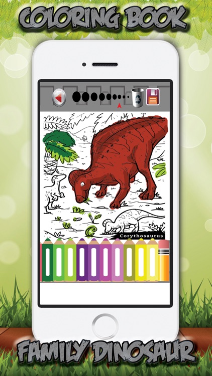 Kids Coloring Book Family Dinosaur screenshot-3