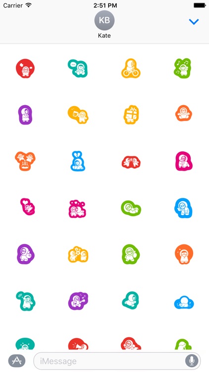 Baby Stickers Pack for iMessage screenshot-3