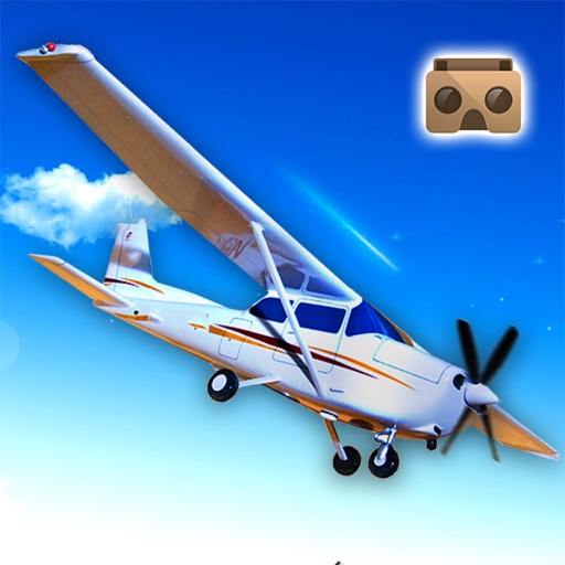 VR Infinite Airplane Flight : 3D Fly-Wings 2016 icon