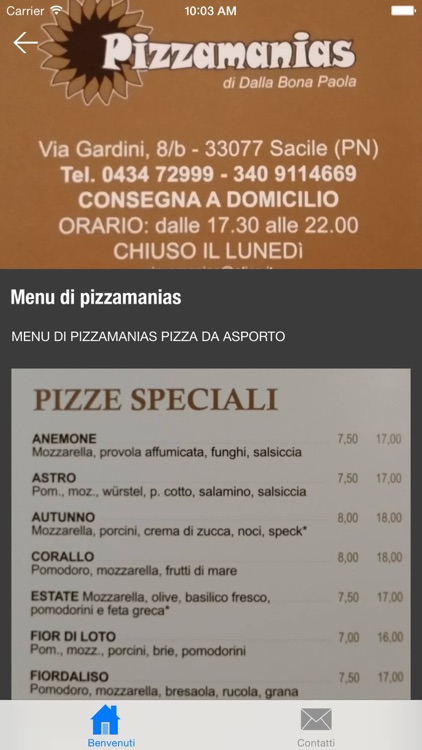 Pizzeria manias