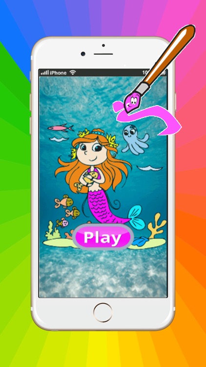 Games Princess Mermaid Coloring Book Art Pad:Easy painting for little kids