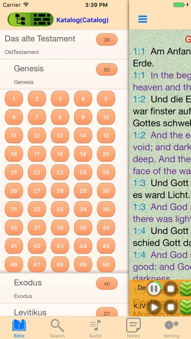 German-English Luther Holy Bible Audio Book screenshot 2