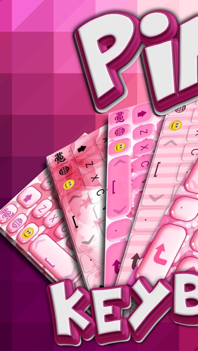 ピンク キーボード 特別 版 現代 キーボード ために 女の子 とともに かわいい 背景 Iphoneアプリランキング