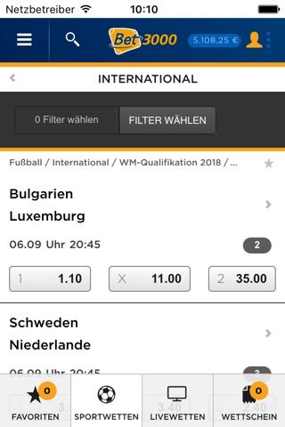 Bet3000 Sportwetten App screenshot 4