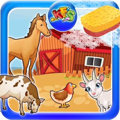 Farm Wash - House clean up and animal care fun for kids iOS App