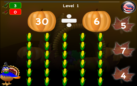 Thanksgiving Games Math Lite - náhled