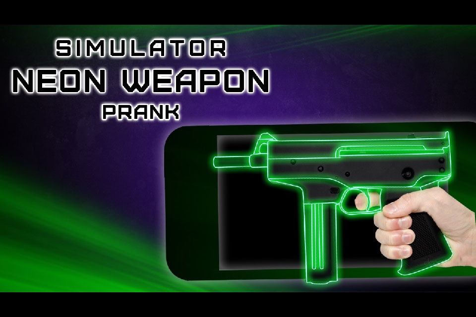 Simulator Neon Weapon Prank screenshot 3