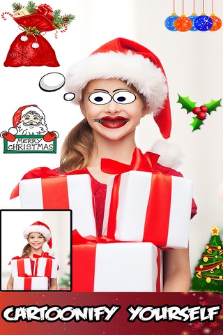 Merry Christmas Funny Emoji Photo Booth camera fx screenshot 3