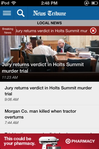 News Tribune for iPhone screenshot 2