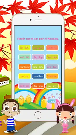 Game screenshot Easy Rhyming Words List for Kids with Examples hack