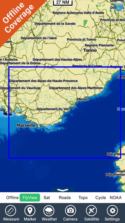 Boating French Riviera GPS HD nautical map fishing screenshot-4