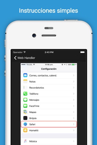 Web Handler - Ad blocker - No Tracking  - Extension for Safari - Save Cellular Mobile data screenshot 3