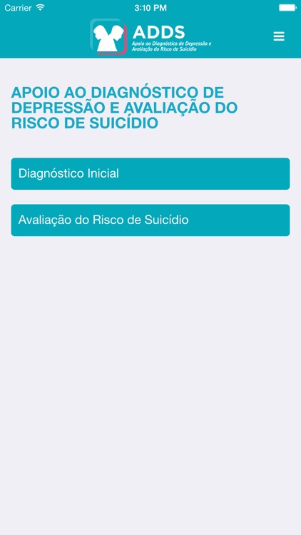 ADDS - Apoio ao Diagnóstico de Depressão e Avaliação do Risco de Suicídio - TelessaúdeRS