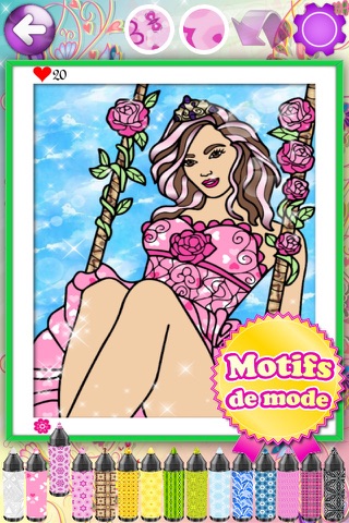 Fashion Coloring Book for Adults with Girls Games screenshot 2