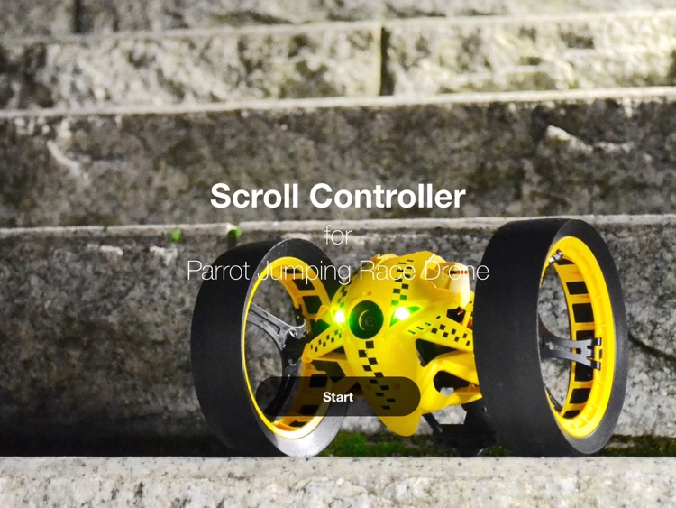 Scroll Controller for Jumping Race Drone - iPad Edition