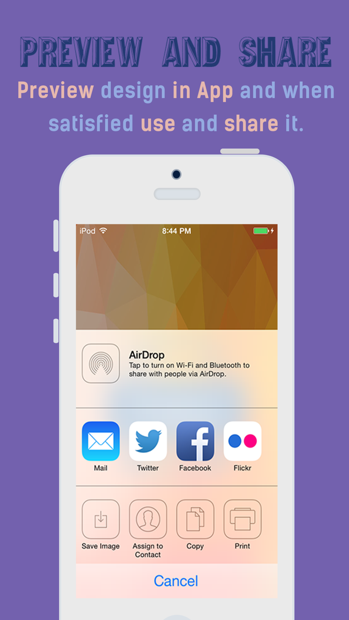 iPolygram Lite - Create your own custom wallpapers and backgrounds