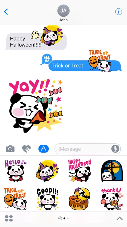 Pandaaa!!! Halloween Stickers