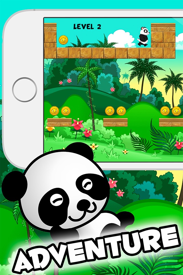 Baby Jungle Panda Legend Run and Jump Game for kids screenshot 3