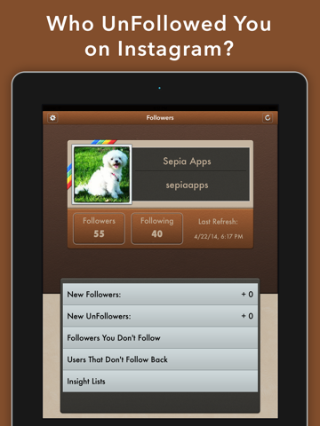 UnFollowers for Instagram + - náhled