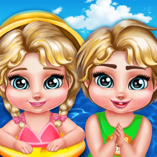 RoyalTwins:WaterPark - Caring Twins,Kids Game Icon