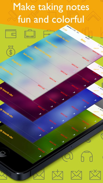 Colored Notes (Pins in your notebook notes and commitments)