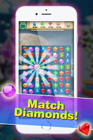 Diamond Splash - Match Up Color Geometry Gems screenshot 3