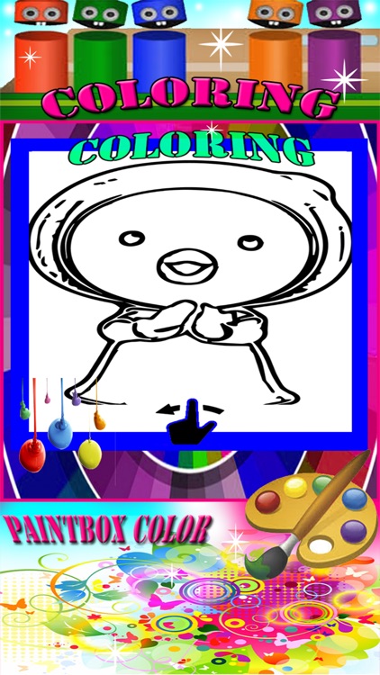 Glow Colouring Kids Coloring Fun Paintbox Colors Little Penguin Edition