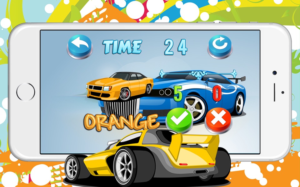 Cars Race and Motor Truck Puzzles Color Matching screenshot 2