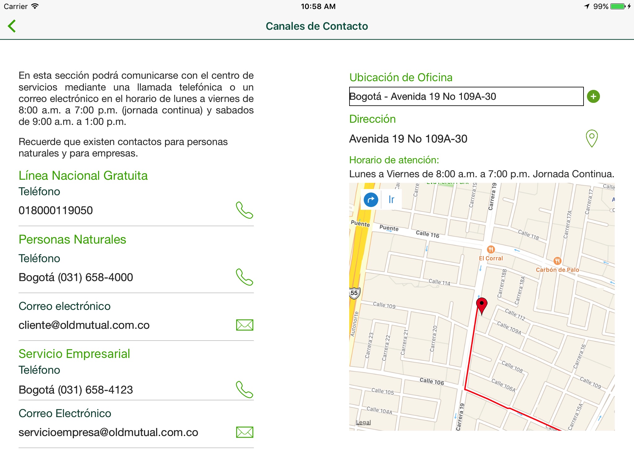 Skandia Colombia APP screenshot 2