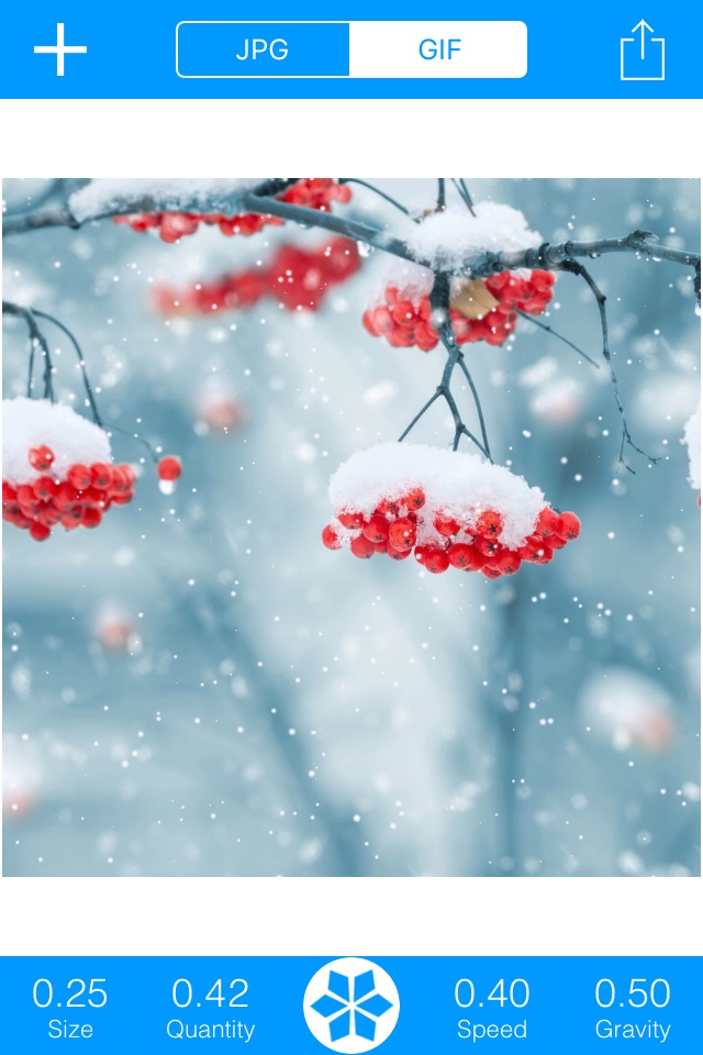 Snowing: GIF&JPG screenshot 2