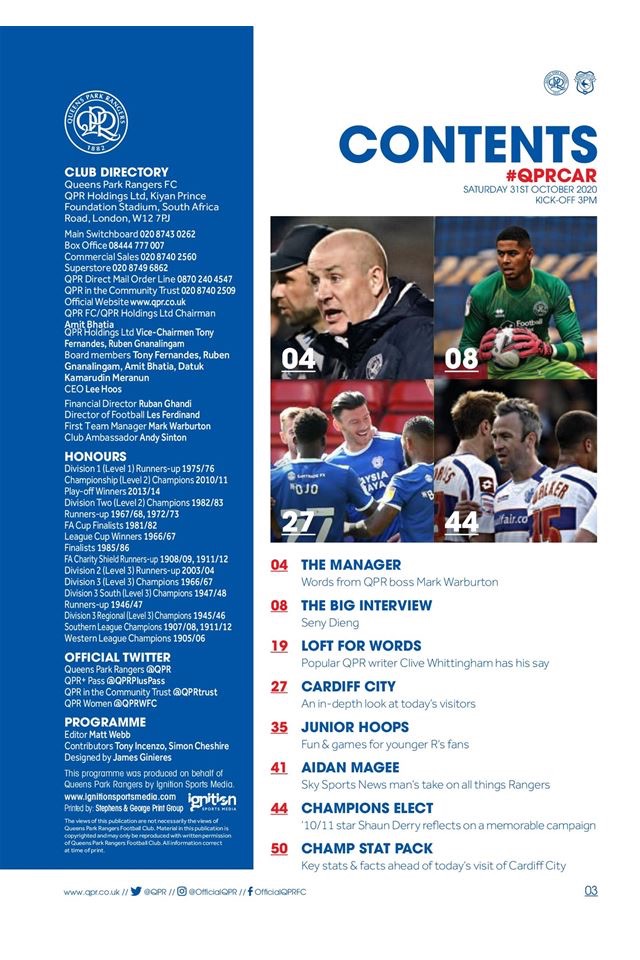 Hoops – QPR Official Programme screenshot 2