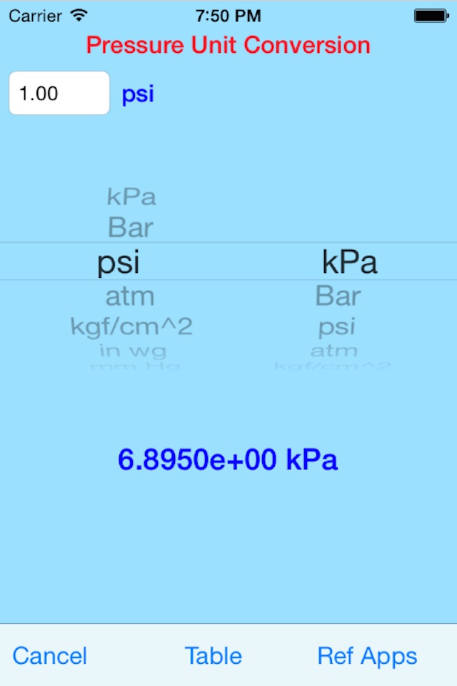 SI To USCS unit Conversion screenshot 2