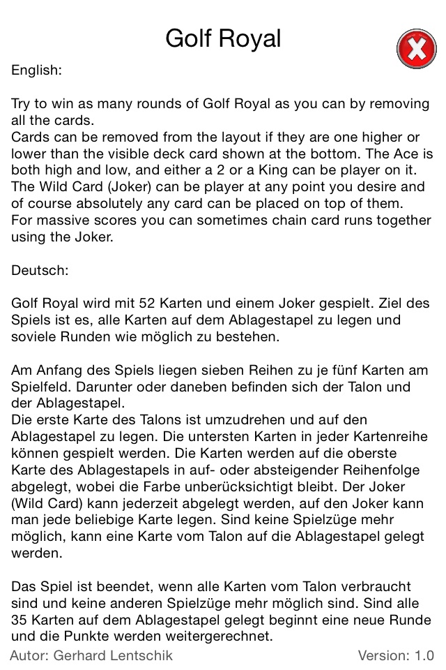 Golf Royal Solitaire screenshot 4