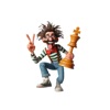 Goofy Chess Player Stickers