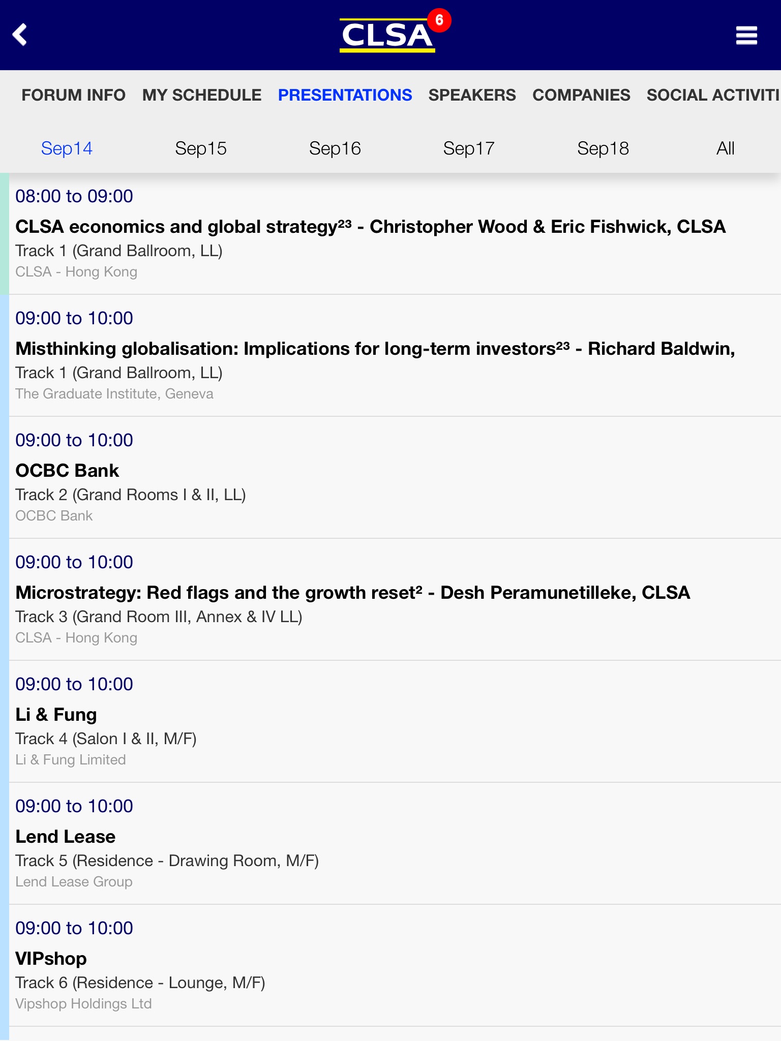 CLSA Mobile screenshot 2