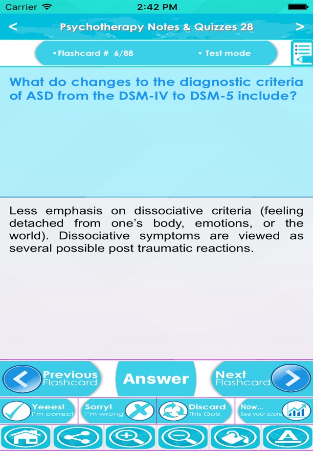 Psychotherapy Exam Review: Q&A screenshot 2